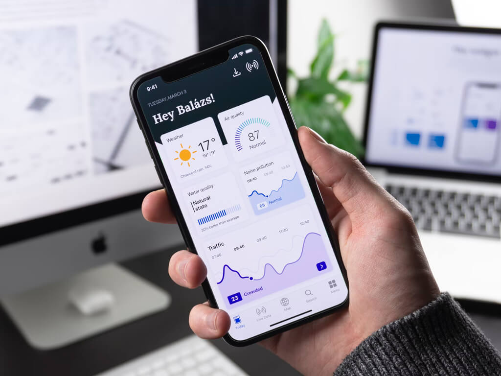 Aplicación móvil moderna